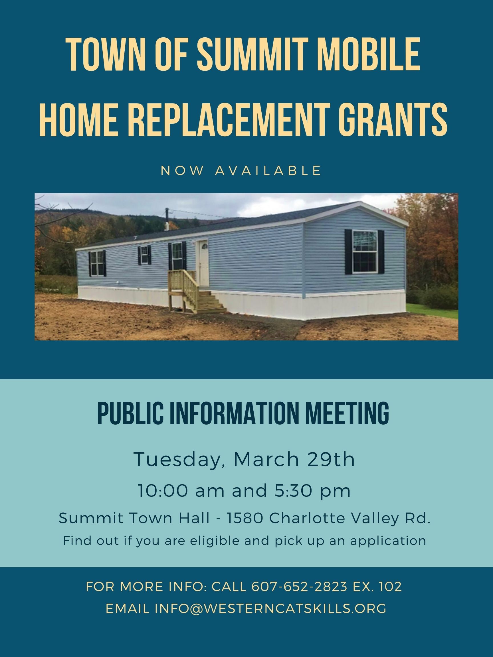 Town of Summit Mobile Home Replacement Grant
