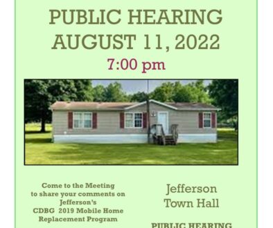 CBDG Town of Jefferson Public Hearing