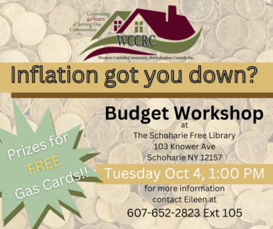 Free Budget Workshop at Schoharie Library