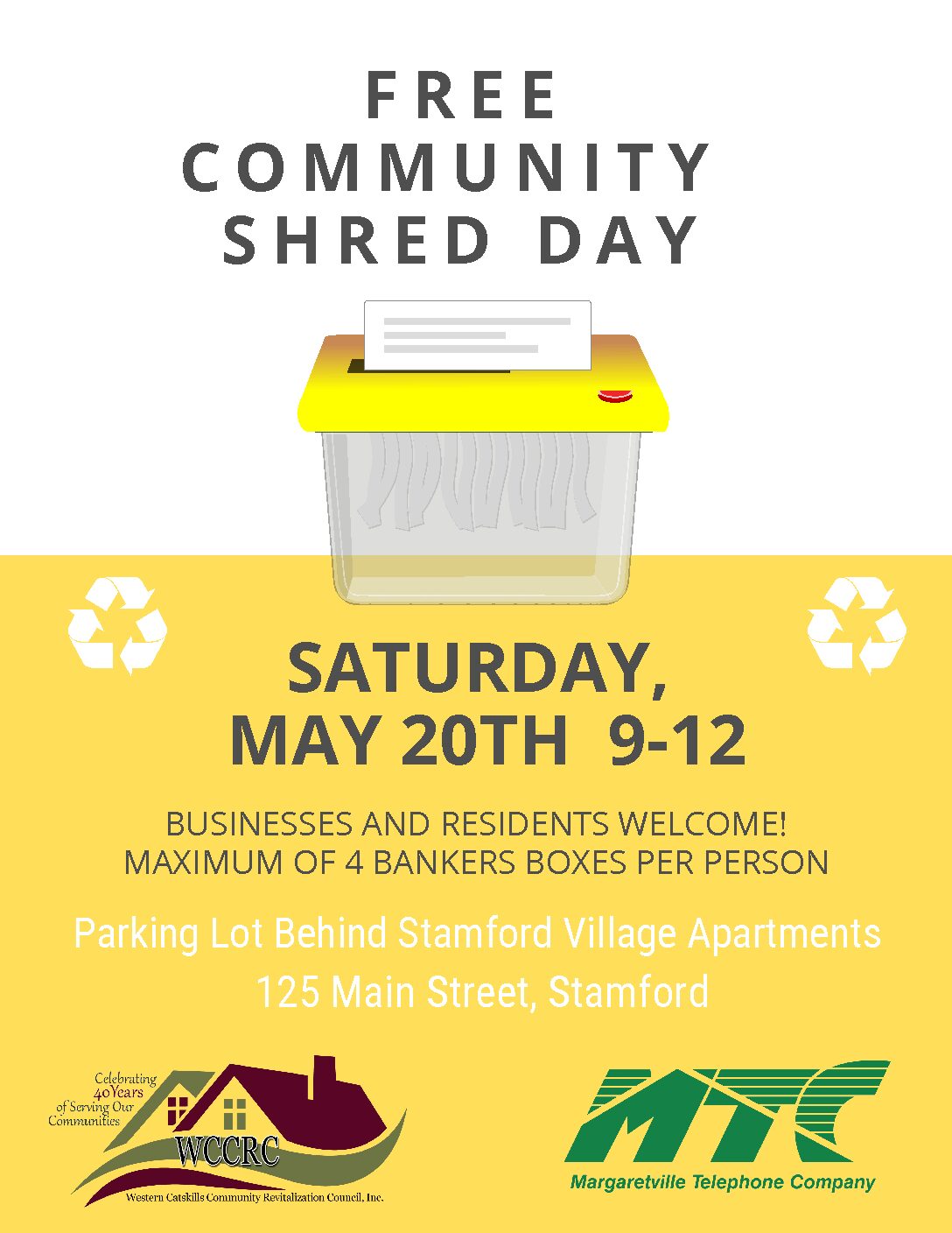 COMMUNITY SHRED EVENT