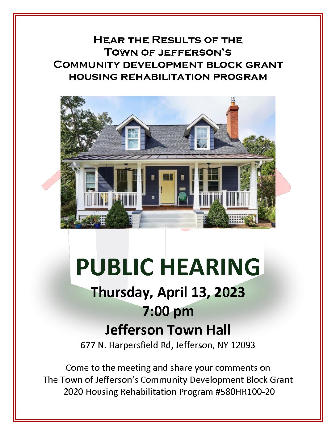 Jefferson Public Hearing