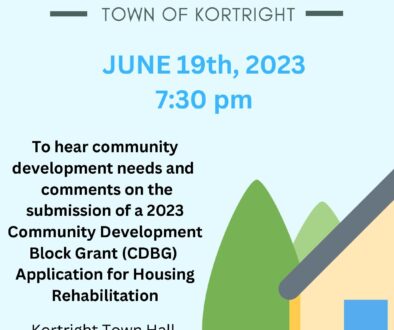 TOWN of KORTRIGHT PUBLIC HEARING