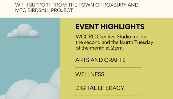 WCCRC ANNOUNCES CREATIVE STUDIO
