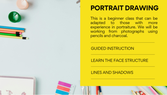 PORTRAIT DRAWING CLASS