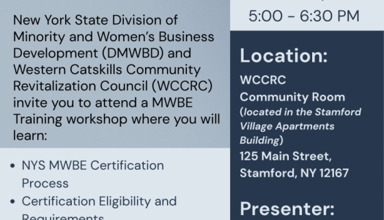 MINORITY & WOMEN OWNED BUSINESS CERTIFICATION WORKSHOP